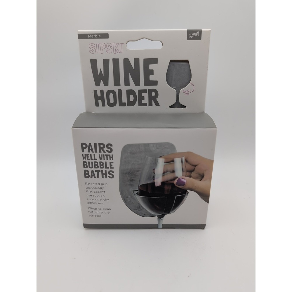 Sipski Marble Wine Holder Luxury Wine Glass Holder Spa Day At Home Bubbles